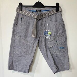 Blumind NWT Gray Utility Shorts with Belt - Size 29